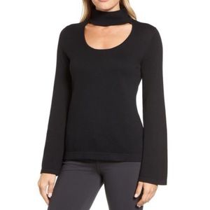 Vince Camuto Choker Bell Sleeve Blouse PS